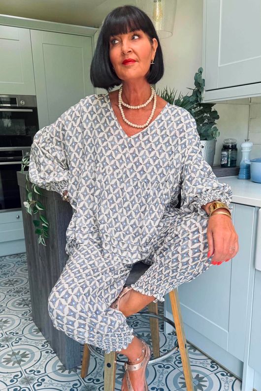 Ren Tiles of Marrakesh X Ali Ash Smock Top Pre order 10 days